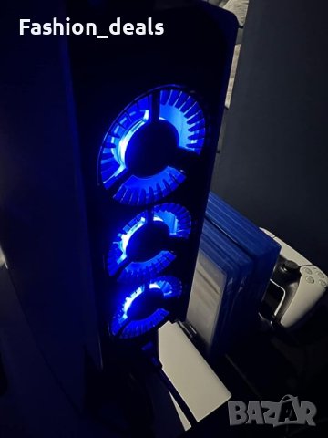 Нов Охлаждащ вентилатор за PS5 Плейстейшън 3 USB порта LED светлина Геймъри, снимка 8 - Аксесоари - 41848630