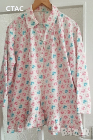 Нова сатенена блуза  и бархетено горнище-пижама/