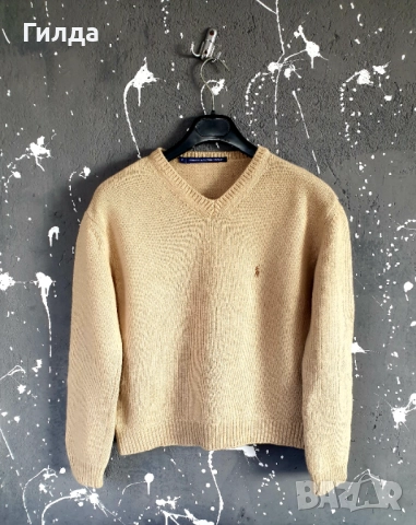 Ralph Lauren Golf 100% вълна пуловер S