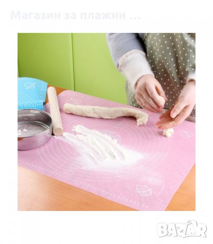 СИЛИКОНОВА ПОДЛОЖКА ЗА МЕСЕНЕ, ТОЧЕНЕ И ПЕЧЕНЕ 50Х40 СМ. - код 2156 , снимка 3 - Други - 34207729