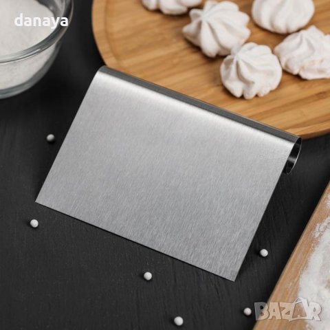 2311 Сладкарска метална шпатула за тесто оразмерена в см и инчове, снимка 4 - Аксесоари за кухня - 38995714