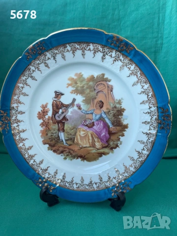 Порцеланова чиния Limoges, снимка 7 - Други ценни предмети - 53821997