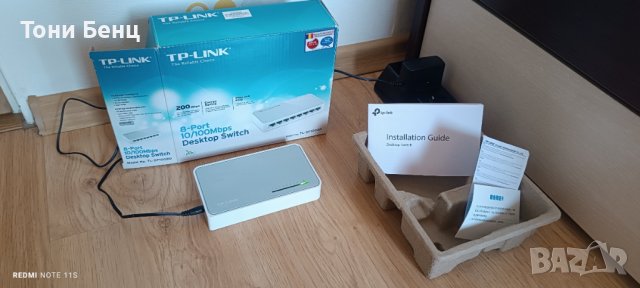 Суич (комутатор) TP-LINK TL-SF1008D 8port 10/100 Switch, снимка 2 - Суичове - 41815310