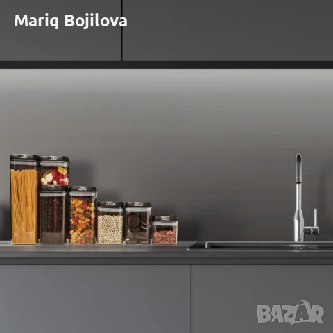 Комплект от 7 херметични контейнера – сигурно съхранение и перфектна организация, снимка 3 - Други - 48930747