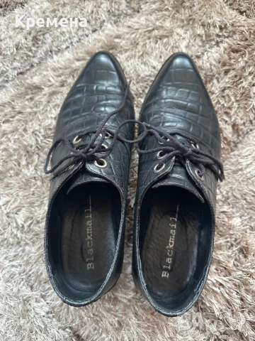 Елегантни ниски обувки от естествена кожа, снимка 2 - Дамски елегантни обувки - 53834932