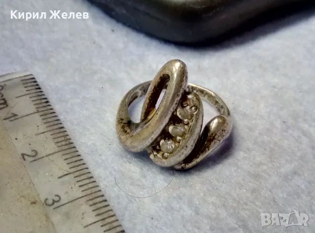 ТОКАШ СКЪПОЦЕНЕН СРЕБЪРЕН ПРЪСТЕН МАРКОВО СРЕБРО 925 с БЛЕСТЯЩИ ЦИРКОНИ ДИЗАЙНЕРСКО АРТ БИЖУ 30579, снимка 10 - Пръстени - 49959727