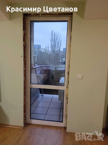 Балконска алуминиева врата 88х215см лява – 1 брой