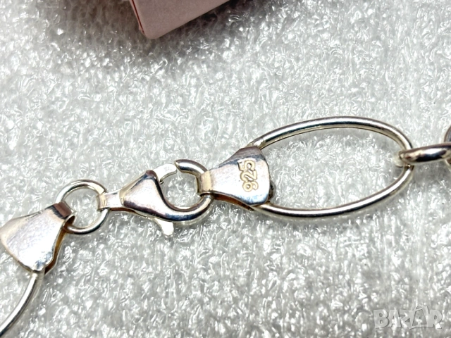 Сребърен Комплект/колие+гривна/ (проба 925)- 29,21 грама, снимка 8 - Колиета, медальони, синджири - 53732259