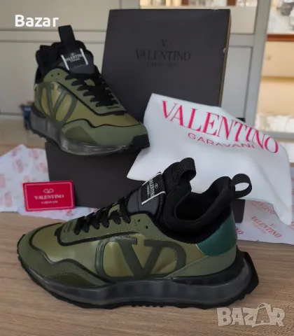 Valentino Размер 43 Номер 27.5см кожени оригинални Обувки Маратонки Снукърси Мъжки, снимка 3 - Маратонки - 49086425