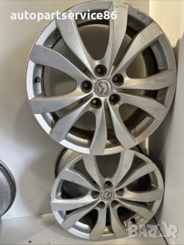 Комплект черни алуминиеви джанти 7.5x18 за Mazda CX-7 (2011) K5253, ET50, 996515, снимка 3 - Части - 53625322