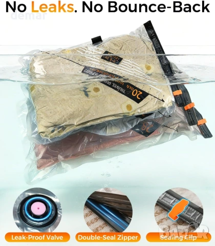 Вакуумни торбички за съхранение за пътуване с акумулаторна безжична помпа, 12 броя 4S/4M/4L, снимка 3 - Други стоки за дома - 53720279