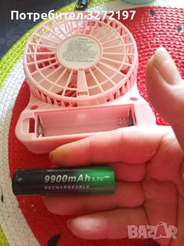 USB вентилатор + опция батерия - 3 скорости,подходящ ,за лаптоп,таблет,моб.телефон и др., снимка 11 - Друга електроника - 41245887