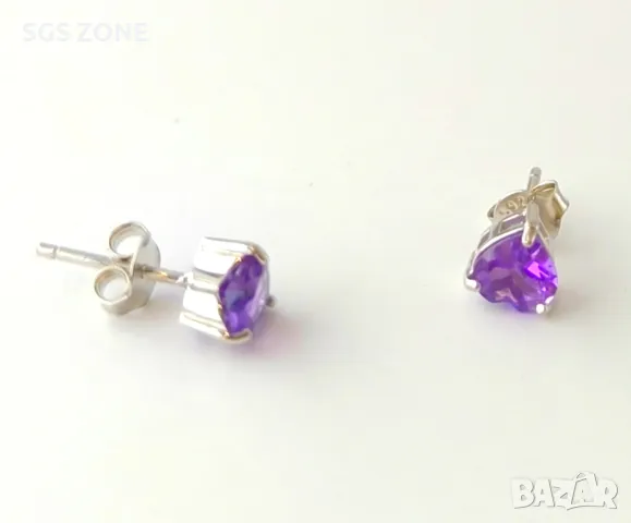 Обеци с Естествен Топаз, снимка 6 - Обеци - 49634291