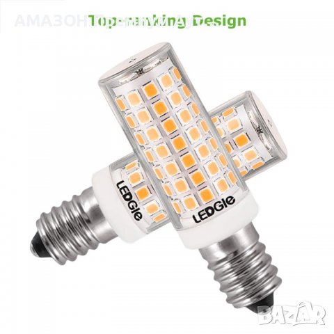 6 бр. LEDGLE 8W LED крушки E14 за лампа, 88LEDs,700lm,топло бяло,3000K,димиране,без трептене,360’, снимка 2 - Лед осветление - 39691153