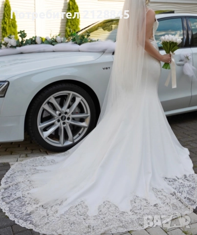 Дизайнерска булчинска рокля, снимка 1