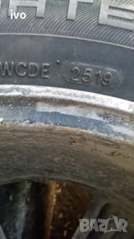 4 броя алуминиеви джанти с гуми 15-5х100 toyota с хубави зимни гуми, снимка 6 - Гуми и джанти - 47702164