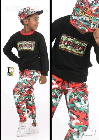 GUCCI ⚜️ Комплект+ Шапка , снимка 2 - Детски комплекти - 53200911