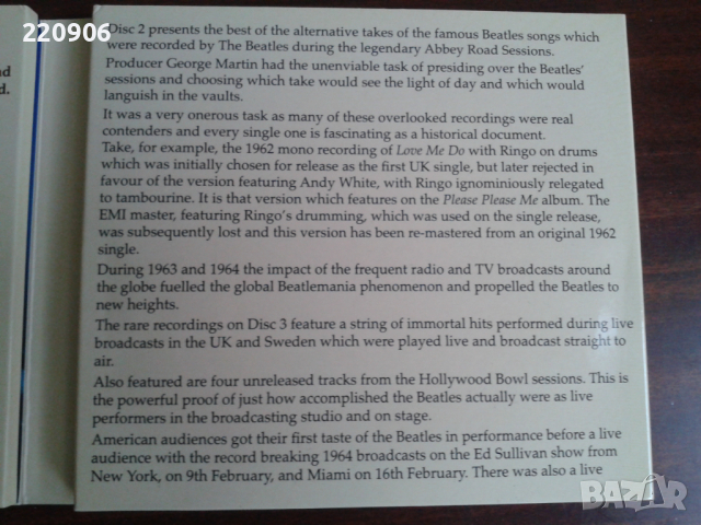 6 CD set THE BEATLES - Abbey Road & Beyond - Greatest Hits And Lost Sessions 1962-1966, снимка 6 - CD дискове - 44665540