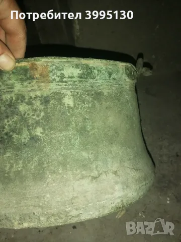 Старо медно котле 15л, снимка 3 - Антикварни и старинни предмети - 56183112