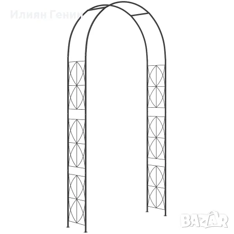 Метална арка за рози Outsunny, снимка 10 - Декорация за дома - 56149074