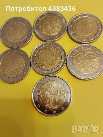 монети от 2 евро, снимка 3 - Нумизматика и бонистика - 53443517