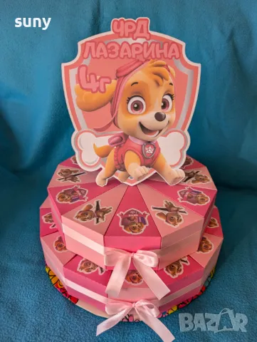 Картонена торта Блуи и Бинго, снимка 8 - Други - 48803263