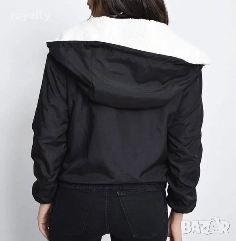 ЕСЕННО ЯКЕ С КАРАКУЛ, снимка 4 - Якета - 52648525