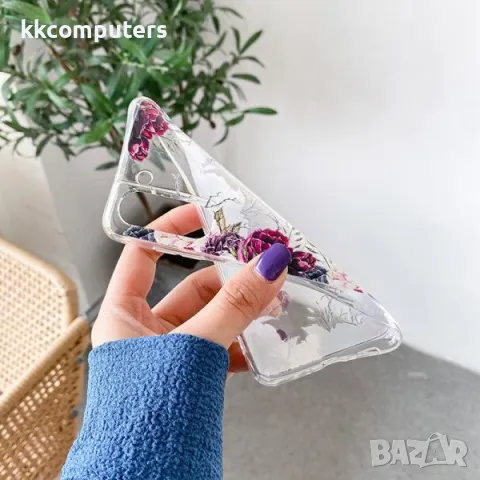 Калъф силикон ART Рози за Samsung Galaxy S24 / Прозрачен / Баркод : 3130220, снимка 2 - Калъфи, кейсове - 47776707