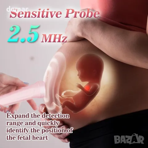 Интелигентен и чувствителен запис на сърдечни тонове за бременни, преносим сърдечен записвач, снимка 4 - Други - 50268055