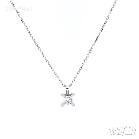 Златнo колие с диаманти 0,18Ct. чистота:SI 50см. модел:42922-1