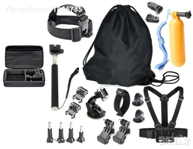 Комплекти за екшън камери GoPro GoPro Hero,SJ4000, Xiaomi, снимка 8 - Чанти, стативи, аксесоари - 39500396