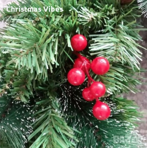 Голям коледен венец за декорация, снимка 4 - Декорация за дома - 52081513