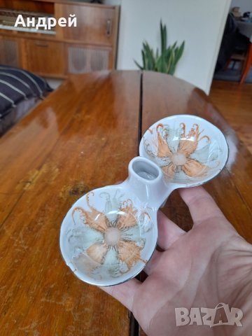 Стара порцеланова солница #14, снимка 3 - Други ценни предмети - 39895425