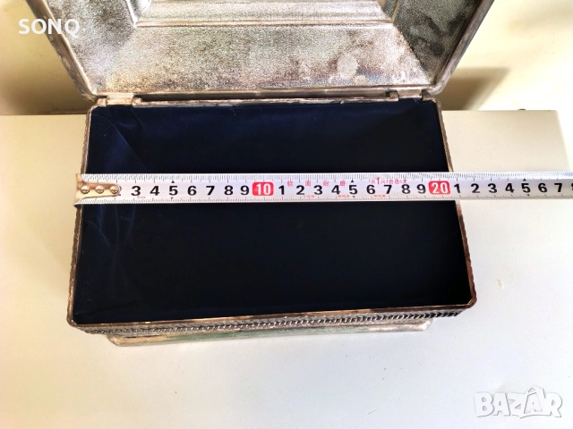 Страхотна Стара Посребрена Кутия За Бижута, снимка 8 - Антикварни и старинни предмети - 51782920