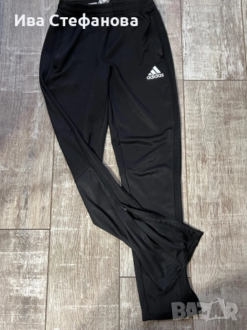 Черно мъжко  класическо 100 % оригинално спортно долнище Adidas Адидас .