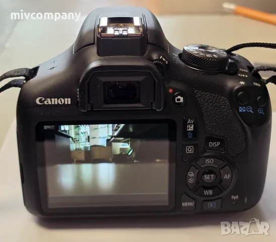 Фотоапарат Canon EOS 2000D +Обектив, снимка 2 - Фотоапарати - 56395305