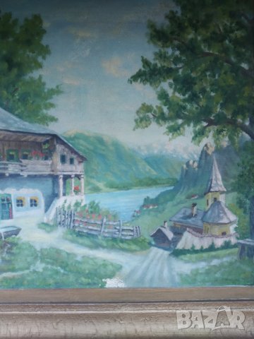 стара картина-пейзаж, снимка 4 - Картини - 34251010