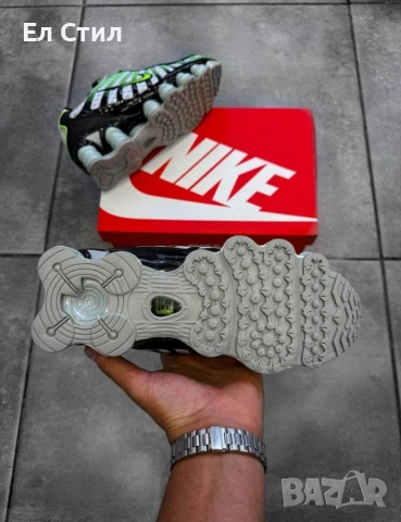 📌Nike Shox TL - Сиво, черно и неоново зелено 40 41 42 43 44 45 номер Цена 98 евро Еконт, снимка 3 - Маратонки - 53625297
