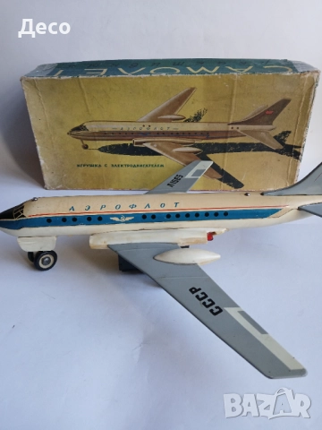 Стара руска играчка самолет., снимка 2 - Колекции - 52865206