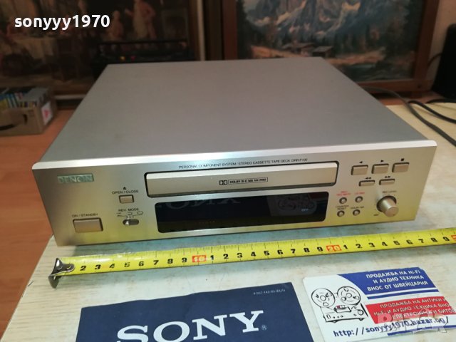 DENON DRR-F100 REVERSE DECK-GOLD-ВНОС SWISS 2009231430, снимка 9 - Декове - 42257805