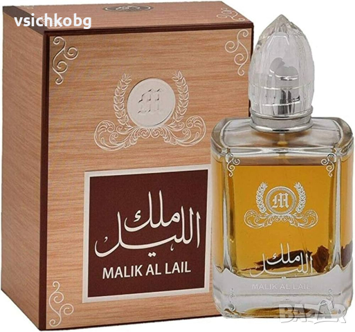 Луксозен aрабски парфюм MALIK AL LAIL от AHLAAM 100 мл Ванилия, Амбра,  УД, Роза, Жасмин, Божур, снимка 3 - Унисекс парфюми - 44757559
