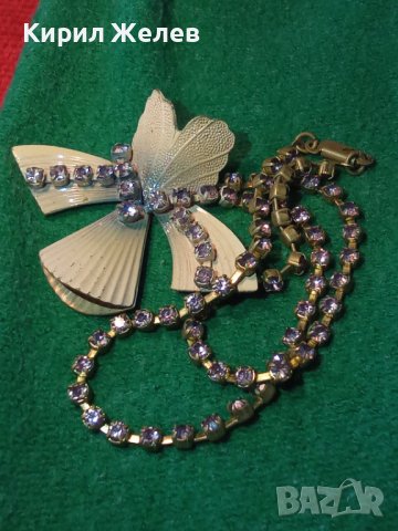 Златисто дизайнерско арт колие с много аметистчета 8405, снимка 6 - Колиета, медальони, синджири - 31403532