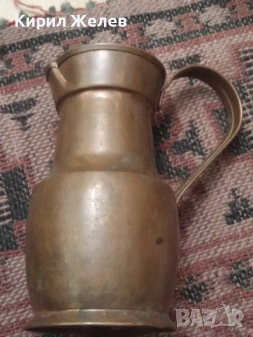 Антична медна кана 54268, снимка 2 - Антикварни и старинни предмети - 53637614