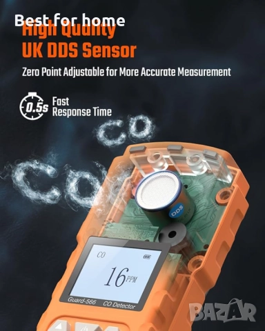 TopTes Guard-566 Преносим детектор за въглероден оксид, снимка 3 - Други инструменти - 51581943