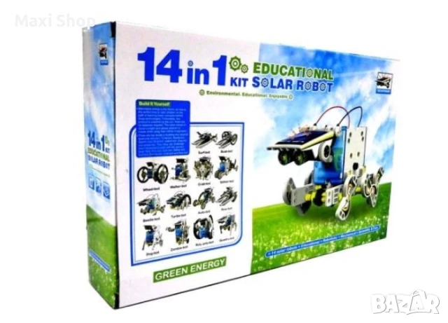 Соларен робот 13 в 1 – забавление и учене за малки инженери!, снимка 1