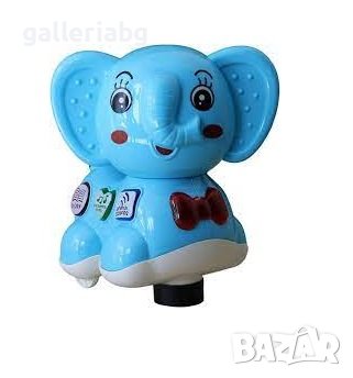 Електрическа музикална играчка – Слонче със звуци и светлини, снимка 2 - Електрически играчки - 44325386