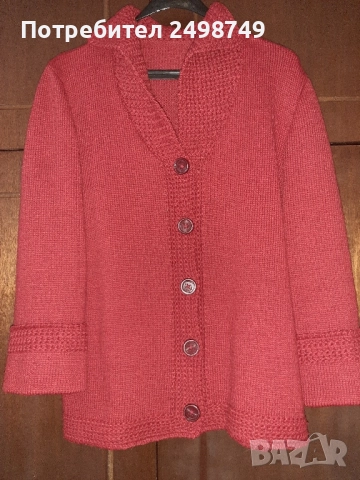 Дамска жилетка, ръчно плетена, снимка 4 - Жилетки - 52259537