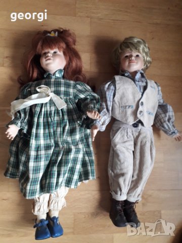 Немски керамични кукли момче и момиче , снимка 10 - Кукли - 34081251