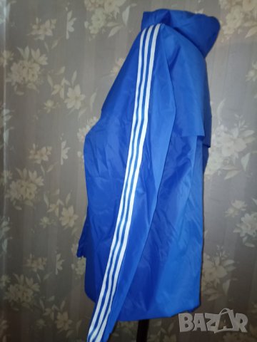 Adidas XL-Синьо шушляково яке/ ветровка, снимка 2 - Якета - 41907674