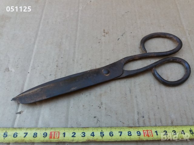 кована абаджийска ножица за шаек - жеравна , снимка 6 - Антикварни и старинни предмети - 36004963